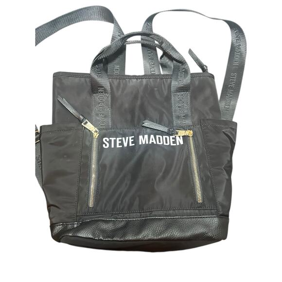 Steve Madden Logo Backpack / Purse With Coin Pouch - Picture 2 of 5